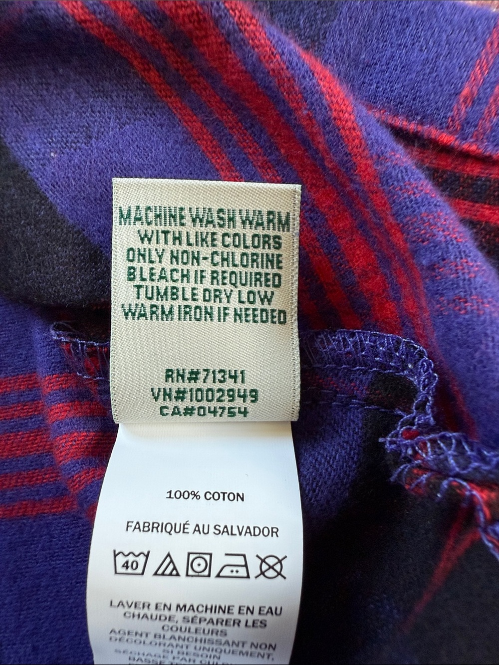 L.L.BEAN Scotch Plaid Flannel Pajamas NWT Size Medium - Picture 12 of 13
